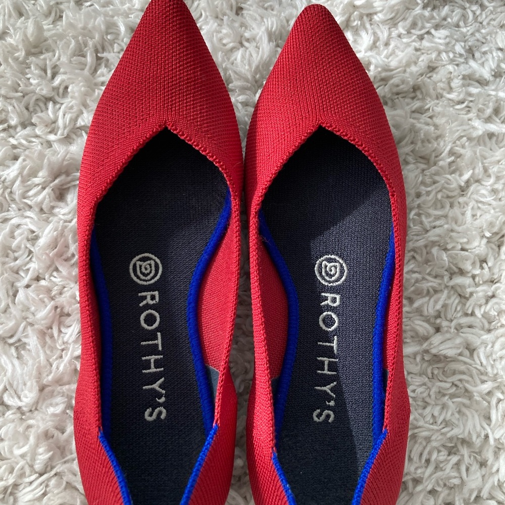 Rothy’s Chili Red Points Size 7